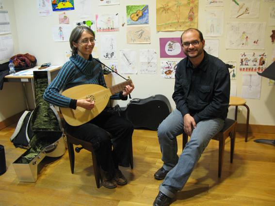 au Conservatoire de Charenton Le Pont - Céline Ferru et Aland Lopez.JPG
